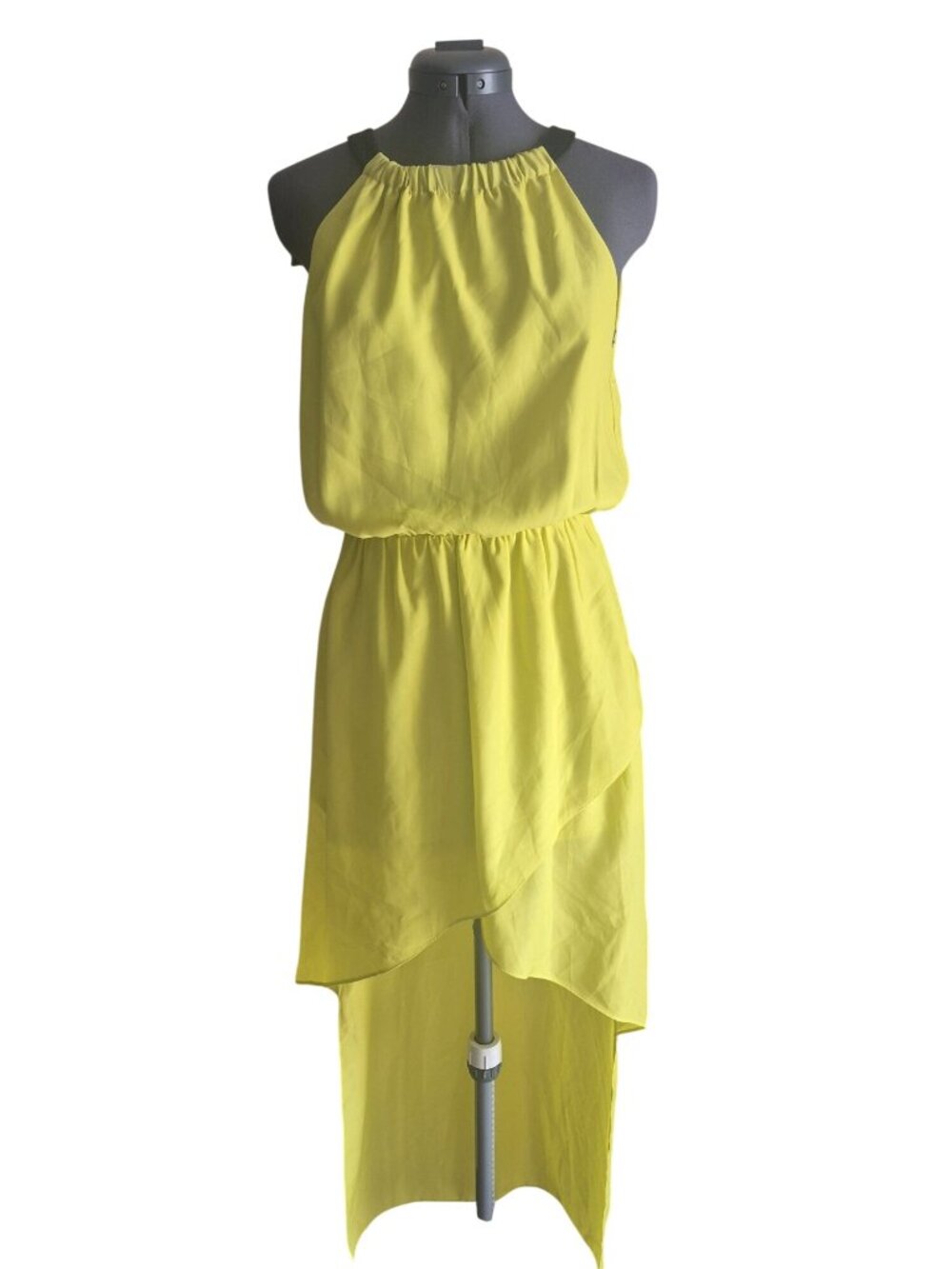 Venus Neon Yellow High-Low Asymmetrical Dress Venus Size S